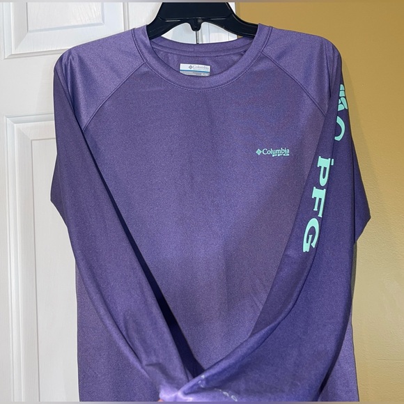 Columbia PFG Purple Long Sleeve Shirt - Picture 4 of 14